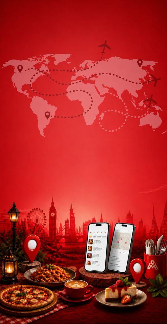 MappWay mobile hero banner with brand visuals and place discovery theme
